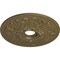 Ekena Millwork Ashley Ceiling Medallion (Fits Canopies up to 4 3/4"), 23 7/8"OD x 4"ID x 2 1/8"P, Mississippi Mud CM23ASMMF - alternate 2